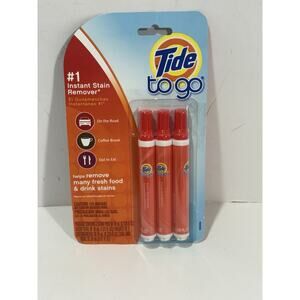 Tide To Go Instant Stain Remover 3 Pc 10mL Portable Pens Procter Gamble Old Stok